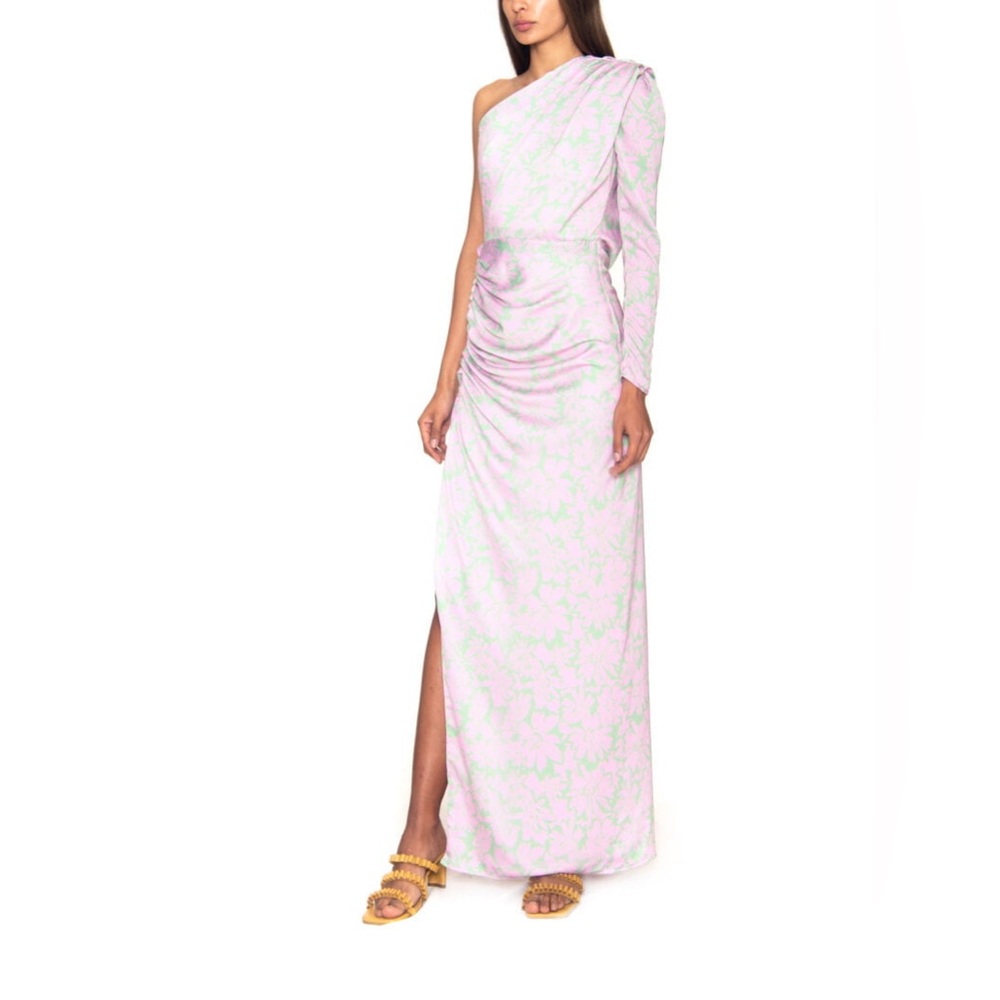 Azulu Sunny one shoulder satin dress